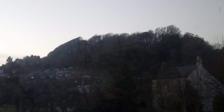 dark hill in November