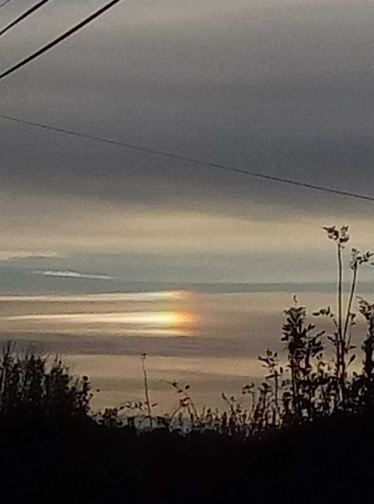 'Spot' halo the effect of sunlight through ice crystals