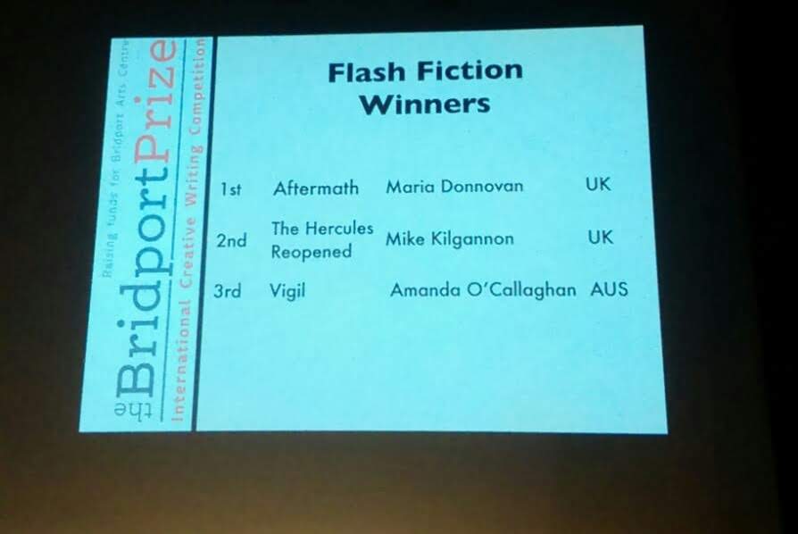 Winners slide Bridport Prize FF
