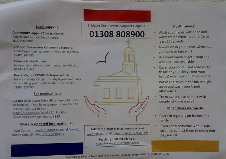 Bridport leaflet back